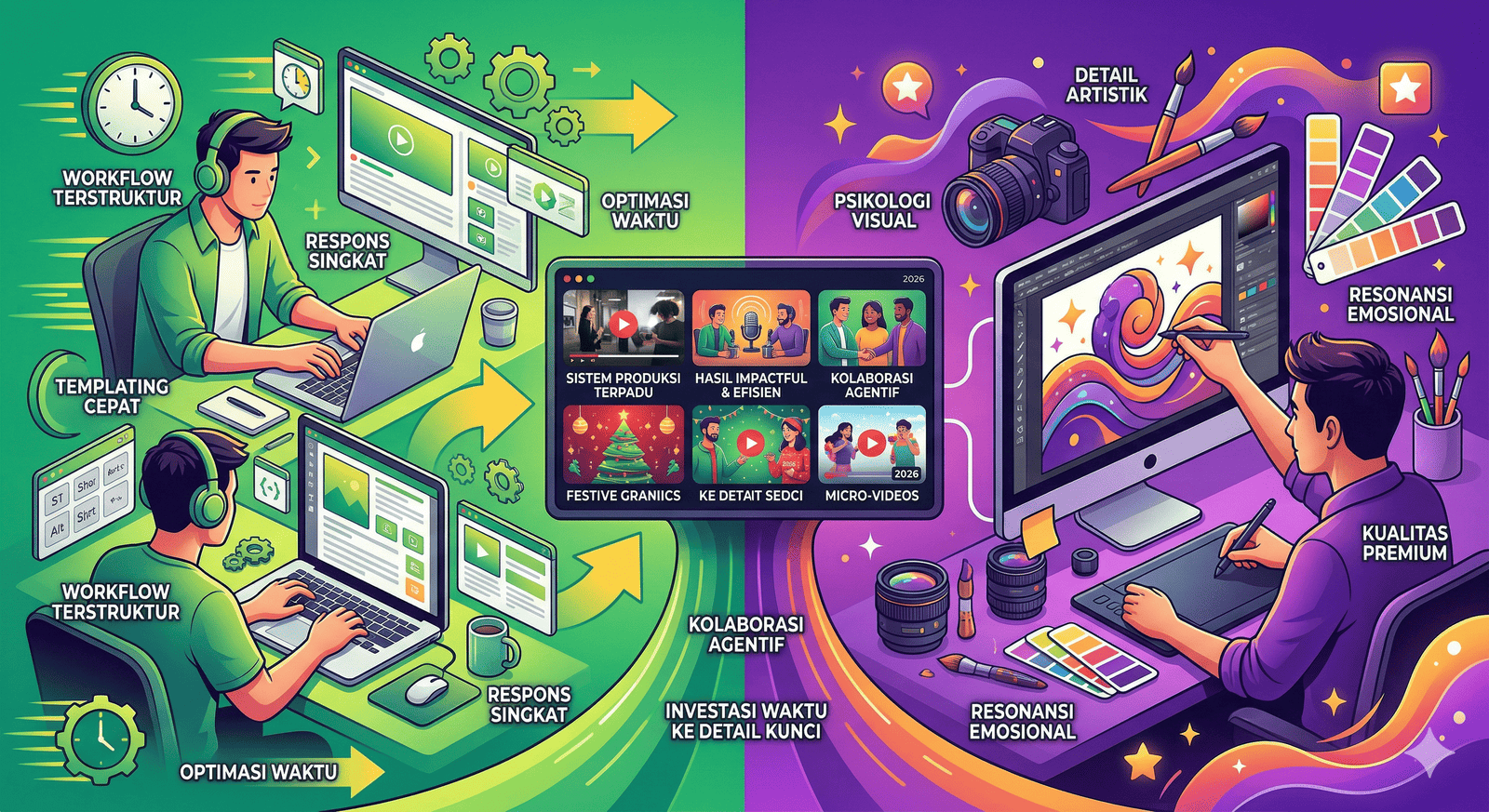 Efisiensi vs Estetika: Bagaimana Membangun Sistem Produksi Visual yang Cepat Namun Tetap Impactful